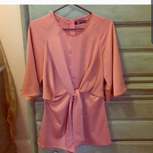 Missguided Size 4 Small Blush Pink Romper